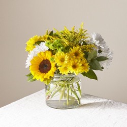 The FTD Hello Sunshine Bouquet from Kinsch Village Florist, flower shop in Palatine, IL